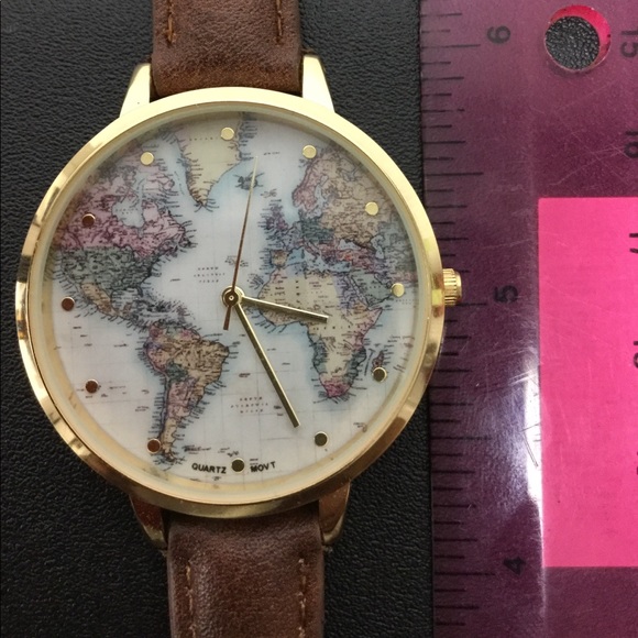 Accessories - World map watch